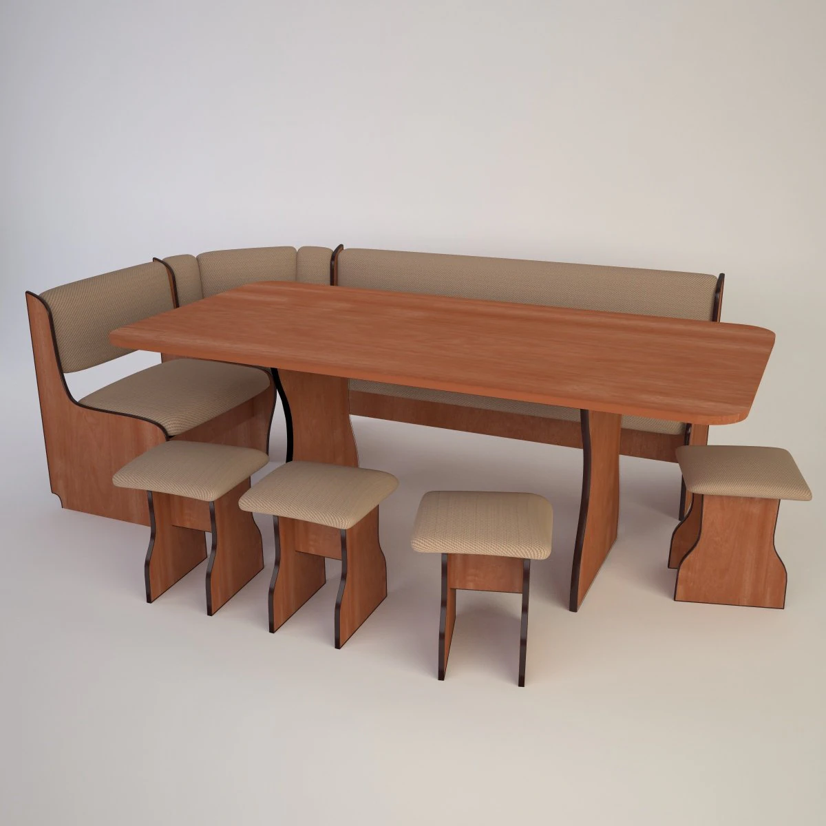 sofa and table 3D Model .c4d .max .obj .3ds .fbx .stl .blend 