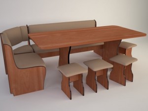 sofa and table 3D Model