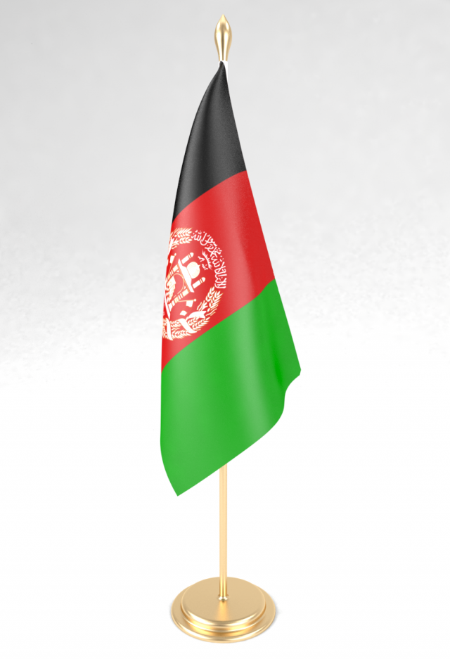 office flag afghanistan 3D मॉडल .c4d .max .obj .3ds .fbx .stl .blend