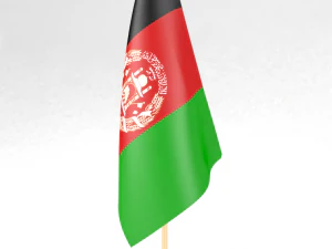 사무실 깃발 아프가니스탄 3D 모델