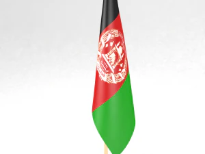 office flag afghanistan 3D Model
