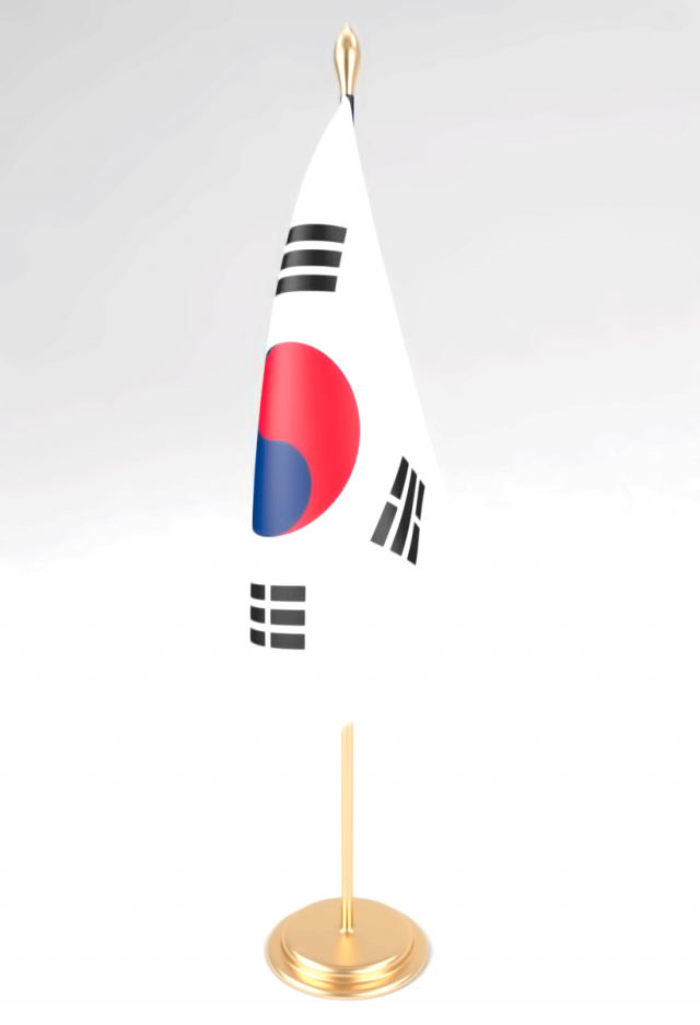 office flag korea 3D Модель .c4d .max .obj .3ds .fbx .stl .blend