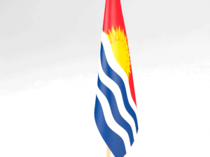 office flag kiribati 3Dモデル