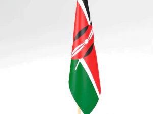 office flag kenya 3D Model