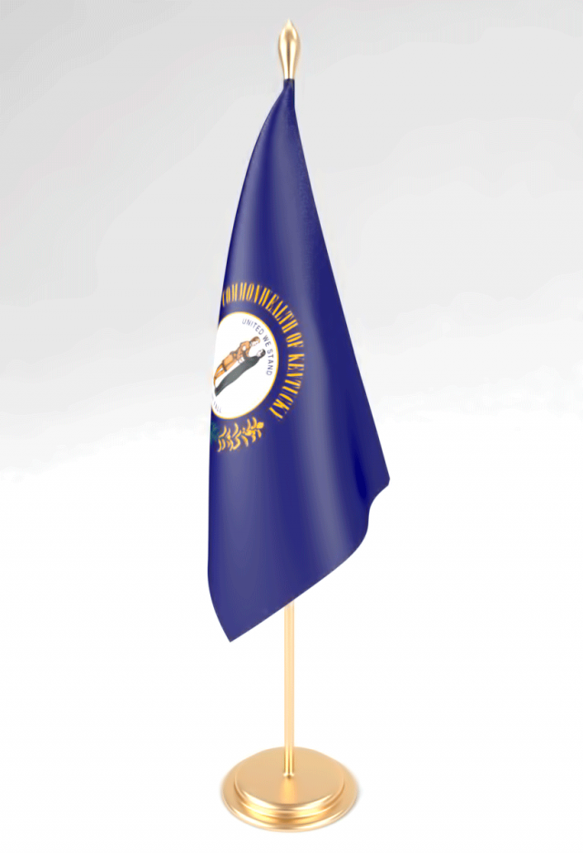 office flag kentucky 3D Model .c4d .max .obj .3ds .fbx .stl .blend 