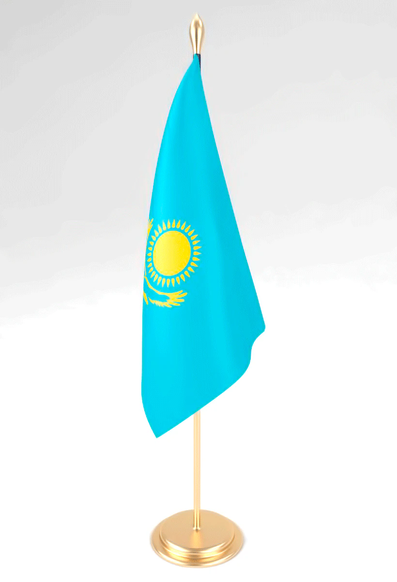 office flag kazakhstan 3D Model .c4d .max .obj .3ds .fbx .stl .blend