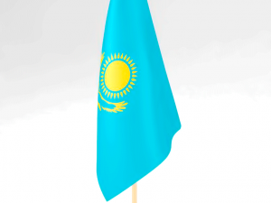 office flag kazakhstan Modèle 3D