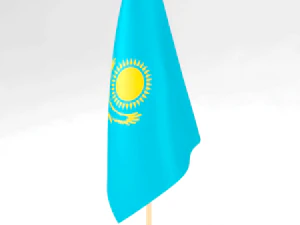 bandiera dell'ufficio kazakistan Modello 3D