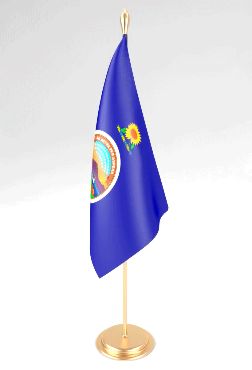 office flag kansas 3D Model .c4d .max .obj .3ds .fbx .stl .blend