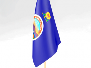 office flag kansas 3D 모델