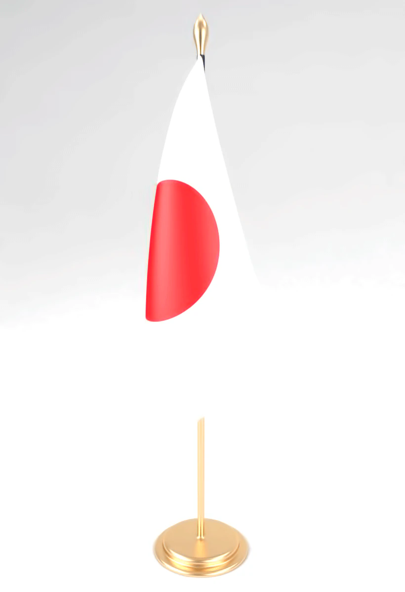 office flag japan 3D Model .c4d .max .obj .3ds .fbx .stl .blend 