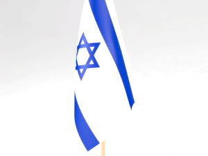 office flag israel Modelo 3D
