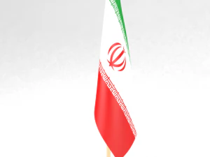 office flag iran 3D Model