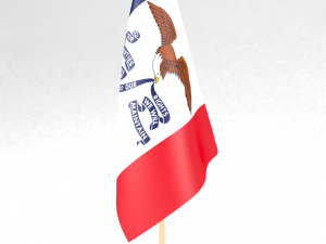 office flag iowa 3D Модель