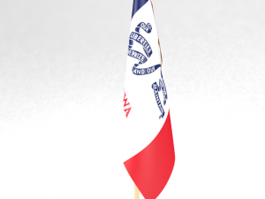 office flag iowa Modelo 3D