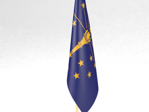 office flag indiana 3D Model