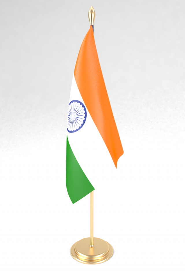 office flag india 3D 모델 .c4d .max .obj .3ds .fbx .stl .blend 