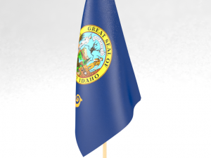 office flag idaho 3D-Modell