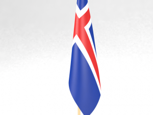office flag iceland 3D-Modell