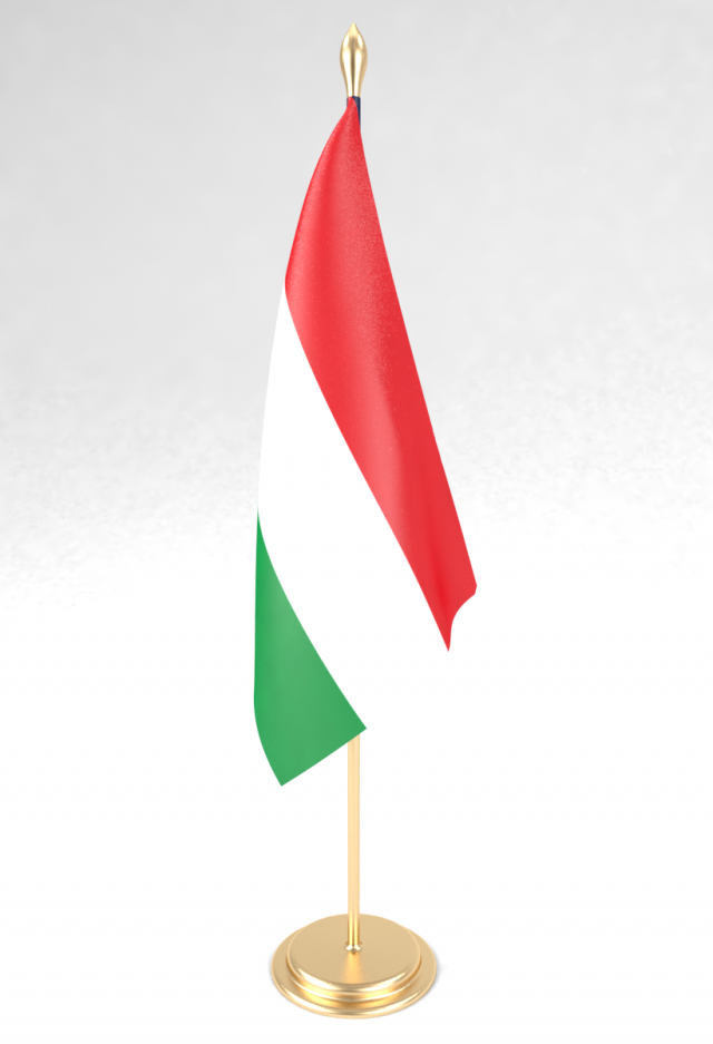 office flag hungary Modello 3D .c4d .max .obj .3ds .fbx .stl .blend