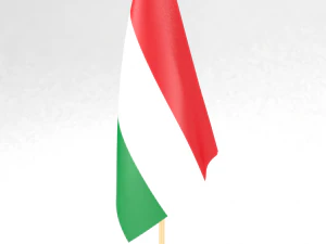 B&uuml;roflagge Ungarn 3D Modell