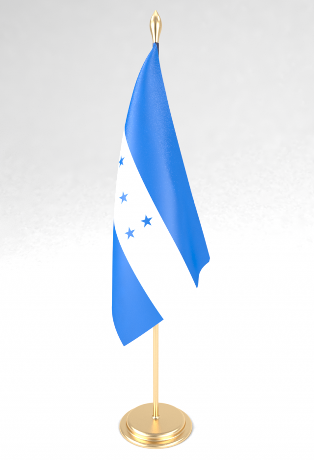 office flag honduras 3D Model .c4d .max .obj .3ds .fbx .stl .blend 