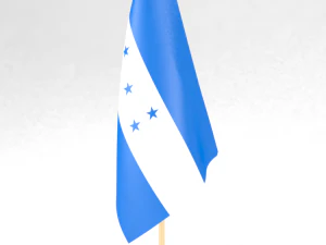 Flaga biurowa Hondurasu Model 3D