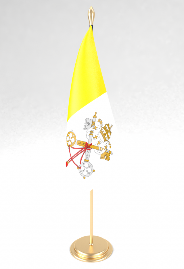 office flag holy see 3D Model .c4d .max .obj .3ds .fbx .stl .blend