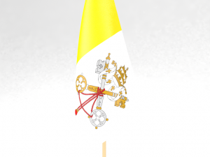 office flag holy see 3D Model