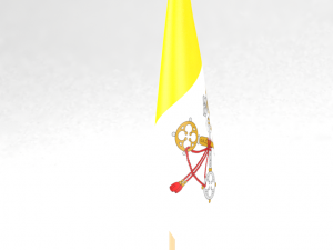 office flag holy see 3D Model