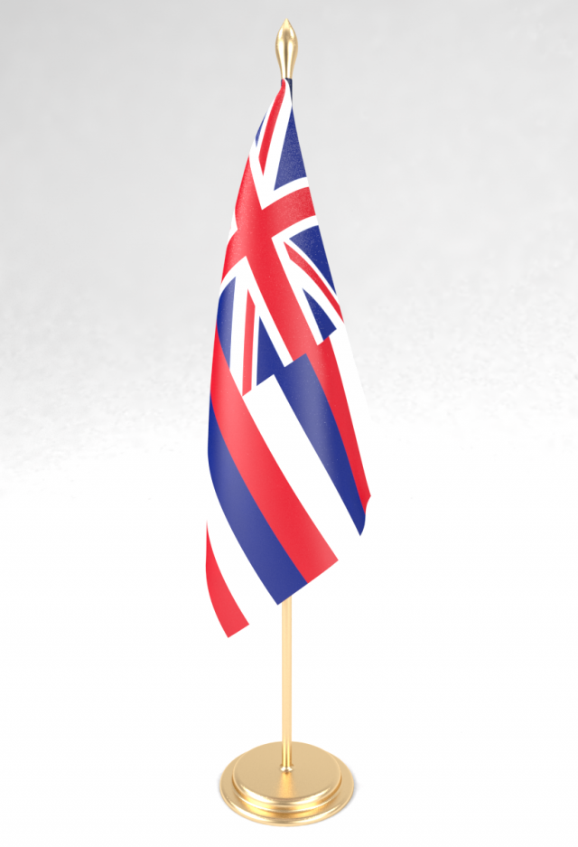 office flag hawaii 3D 模型 .c4d .max .obj .3ds .fbx .stl .blend