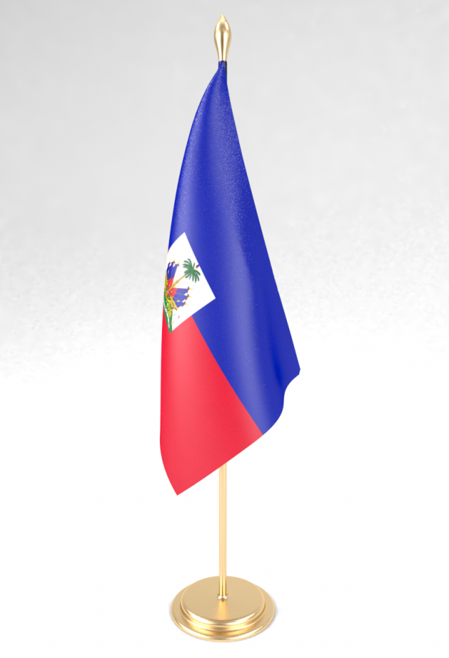 office flag haiti 3D 모델 .c4d .max .obj .3ds .fbx .stl .blend 