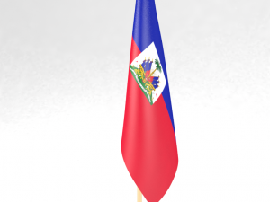 office flag haiti 3D 모델