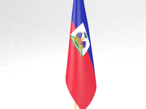 office flag haiti 3D Model
