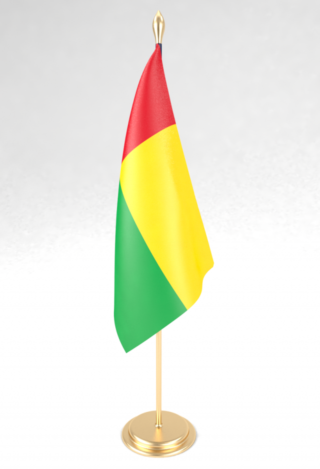 office flag guinea-bissau 3D Модель .c4d .max .obj .3ds .fbx .stl .blend 