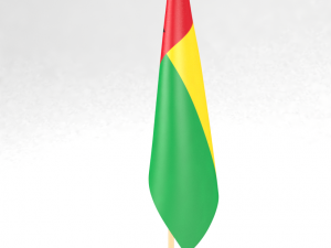 office flag guinea-bissau 3D Модель