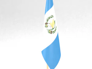 office flag guatemala 3D Model