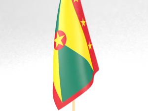 office flag grenada 3D Model
