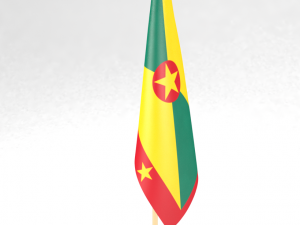 office flag grenada Model 3D