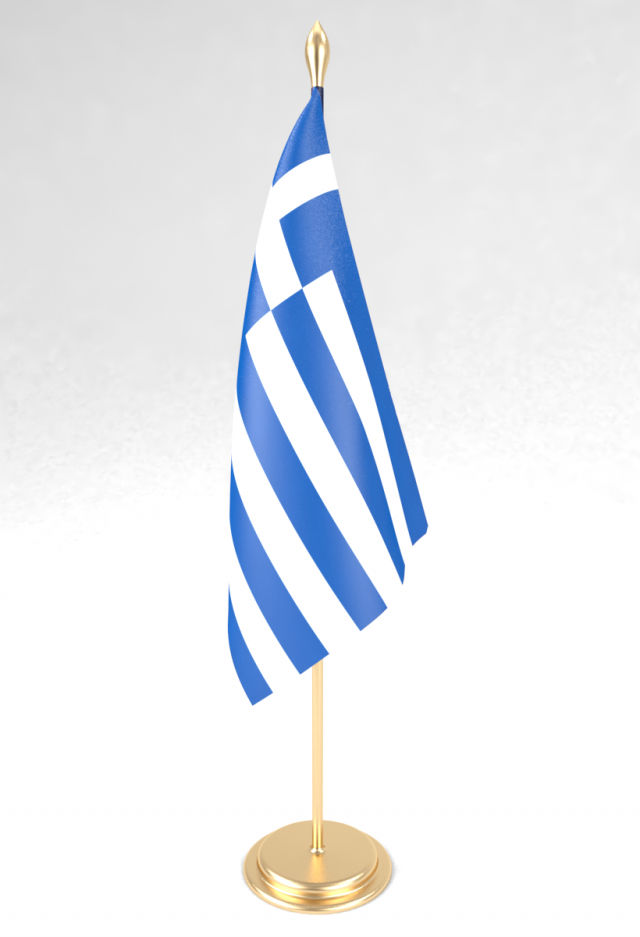 office flag greece Modelo 3D .c4d .max .obj .3ds .fbx .stl .blend 