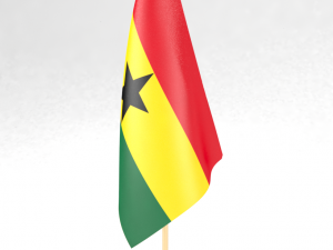 office flag ghana Modèle 3D
