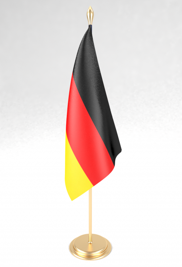 office flag germany 3D Model .c4d .max .obj .3ds .fbx .stl .blend 