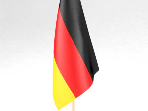 オフィスの旗ドイツ 3Dモデル