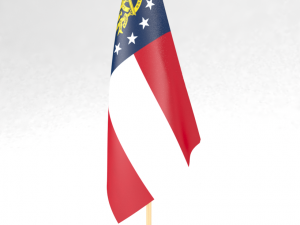 office flag georgia us Modelo 3D