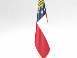 office flag georgia us Modèle 3D