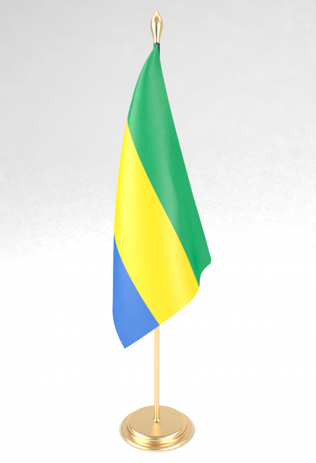 office flag gabon Modelo 3D .c4d .max .obj .3ds .fbx .stl .blend 