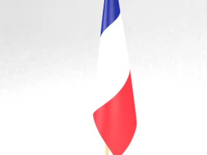 office flag france 3D Model