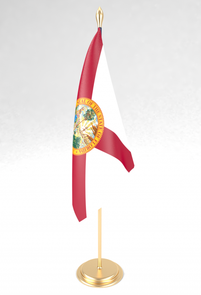office flag florida 3D 모델 .c4d .max .obj .3ds .fbx .stl .blend