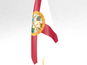 कार्यालय ध्वज फ्लोरिडा 3D मॉडल