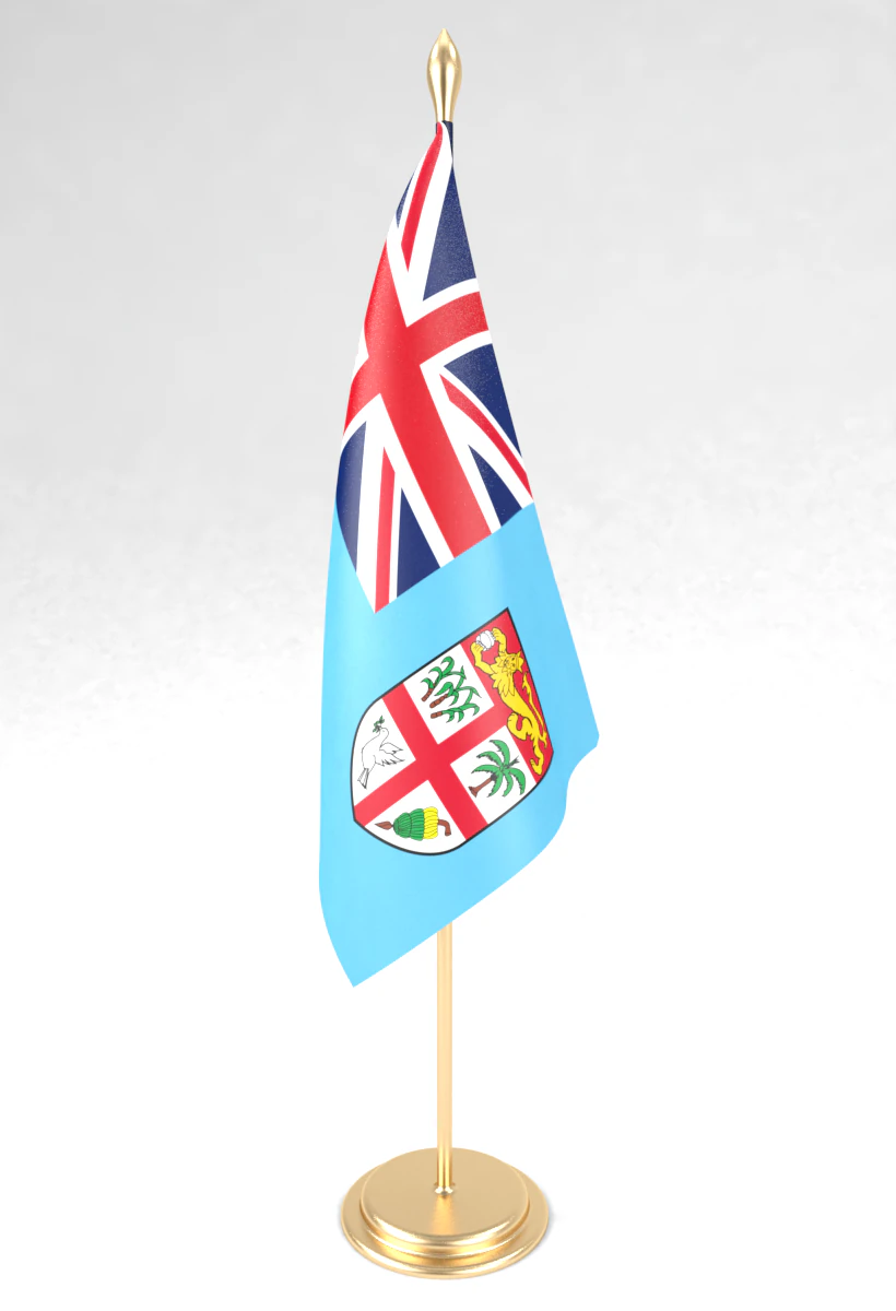 office flag fiji 3D Model .c4d .max .obj .3ds .fbx .stl .blend